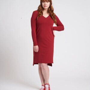 Universal Standard Long Sleeve Tesino Washed Jersey Dress